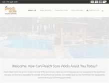 Tablet Screenshot of peachstatepool.com